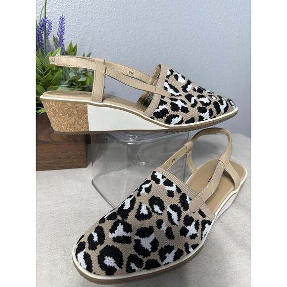 VANELI WOMEN'S GREER BEIGE LEOPARD Size 9 - Picture 2 of 9